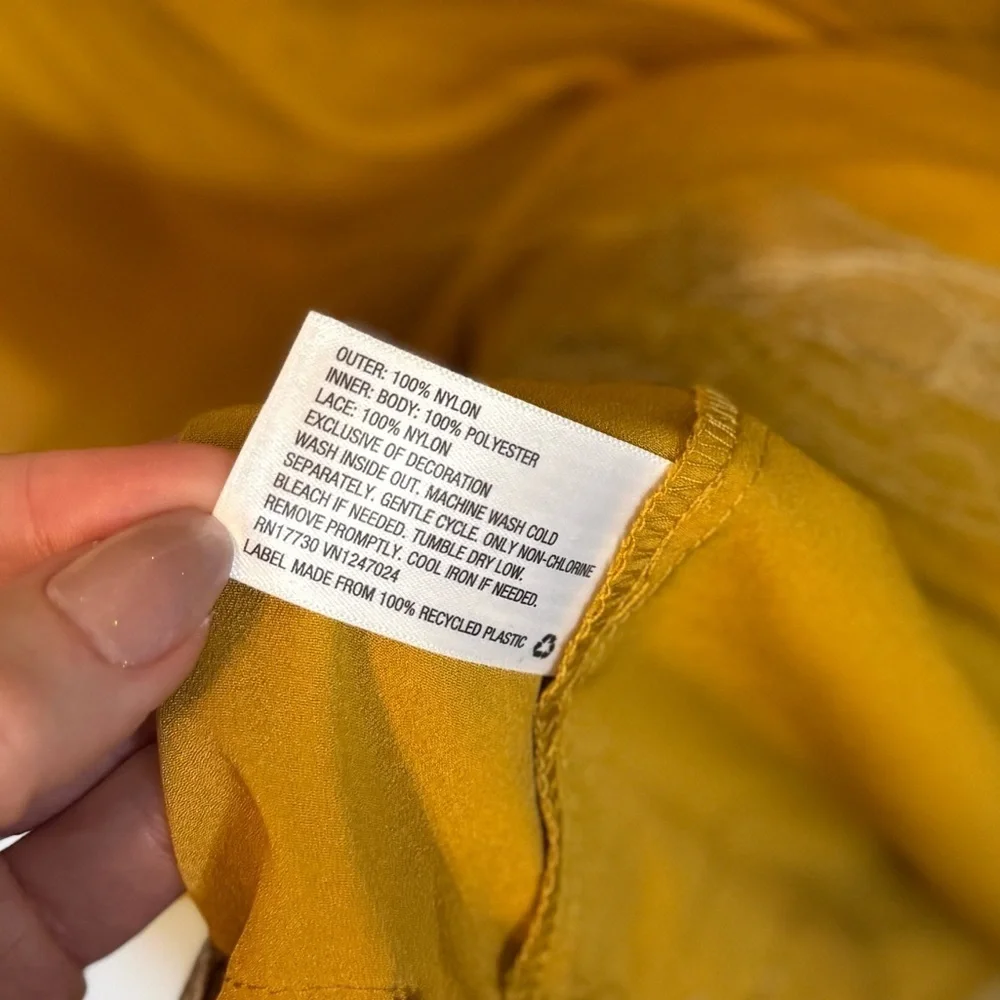 RODARTE x Target Yellow Tulle Lace Mini Slip Dress with Bow Detail- Size XS - Picture 4 of 12